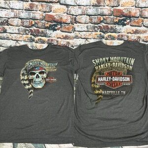 Smokey Mountain Harley Davidson Skull‎ Raccoon Hat Sz L